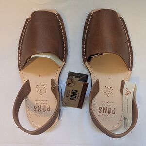 Avarcas Brown Leather Sandals